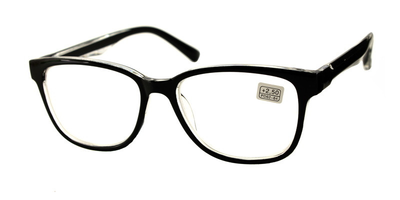 Готовые женские очки для коррекции зрения черные Vesta плюс и минус -1.5 2287