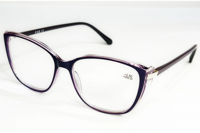 Жіночі окуляри для корекції зору з білою лінзою PD 66-68 9094