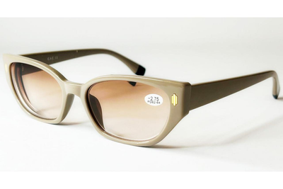 Женские очки с тонированной линзой для коррекции зрения плюс и минус -2.5 2274 1