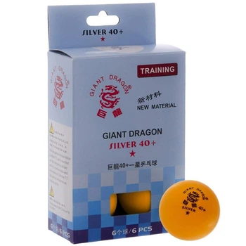 Набор мячей для настольного тенниса GIANT DRAGON SILVER 40+1 MT-6562 6 шт оранжевый