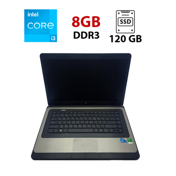 Ноутбук HP 630 / 15.6" (1366x768) TN / Intel Core i3-2330M (2 (4) ядра по 2.2 GHz) / 8 GB DDR3 / 120 GB SSD / Intel HD Graphics 3000 / WebCam б/у