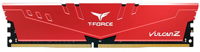 Оперативна пам'ять Team Group VULCAN Z DIMM DDR4-3600 16384MB Single PC4-28800 Red (TLZRD416G3600HC18J01)