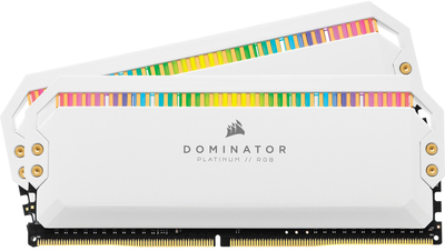 Pamięć Corsair DDR4-3200 16384MB PC4-25600 (Kit of 2x8192) Dominator Platinum RGB White (840006625346)