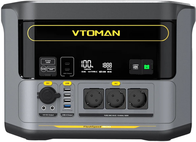 Зарядная станция Vtoman FlashSpeed ​​1500 PB-58 / 1500 Вт / 1548 Вт⋅ч / LiFePO4