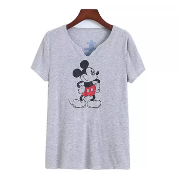Женская футболка Disney с Микки Маусом серая S