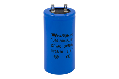 Конденсатор Whicepart CD60 пуско-рабочий 500 мкФ 330 В клеммы