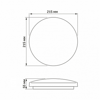 Светильник TITANUM LED 12W 5000K Зоряне небо (TLCL-125S)