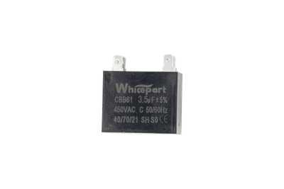 Конденсатор Whicepart CBB61 пуско-рабочий 3.5 мкФ 450 В в прямоугольном корпусе клеммы