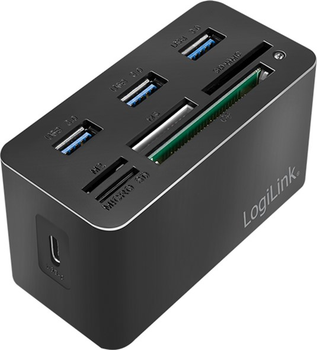 USB-хаб Logilink USB 3.2 Gen 1 Dock Station Black (4052792048643)