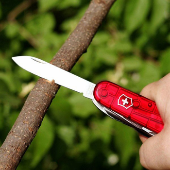 Комплект Ніж Victorinox Huntsman 1.3713.T + Чохол із ліхтариком Police