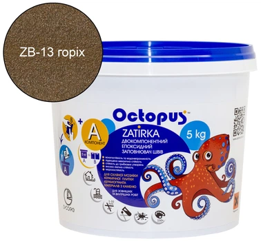 Затирка для плитки Octopus Zatirka эпоксидная 5 кг Орех (ZB-13)