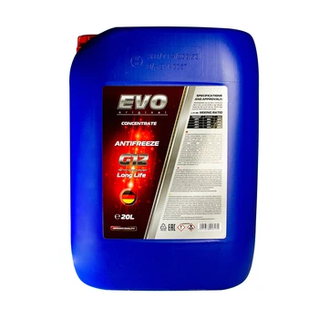Концентрат охолоджуючої рідини EVO ANTIFREEZE G12 Concentrate (Red) - червоний 20л.