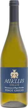Вино Miklus Pinot Grigio Collio 2018 біле сухе 0.75 л (8001803400181)