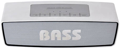 Głośnik przenośny Bass 5945 Bluetooth Speaker Silver (5902067603475)