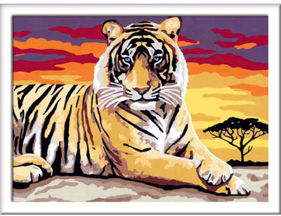 Malowanie po numerach Ravensburger CreArt Majestic Tiger 24 x 18 cm (4005556289370)