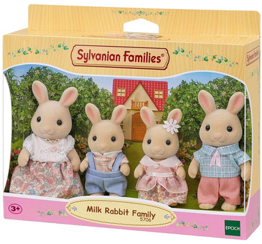 Zestaw figurek Sylvanian Families Milk Rabbit Family 4 szt (5054131057063)