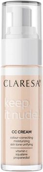 Krem CC Claresa Keep it Nude! nawilżający 101 Light 33 g (5903819812701)