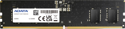 Оперативна пам'ять ADATA DDR5-4800 16384MB PC5-38400 Black (AD5U480016G-S)