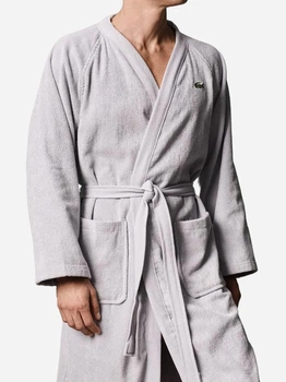 Халат мужской хлопковый демисезонный Lacoste 426647314 One size Серый (1159807058)