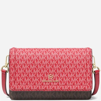 Сумка кросс-боди через плече женская из искусственной кожи Michael Kors 144223454 Красная (1159807303)
