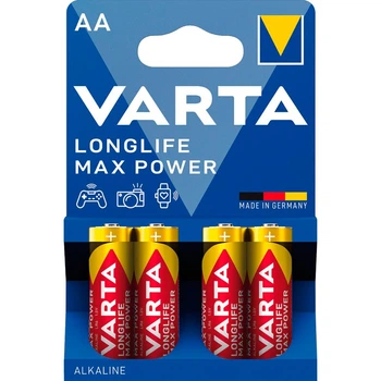 Батарейка лужна Varta Longlife Max Power 4706 101 404, AA/(HR6), блістер 4шт