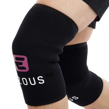Наколенники для приседаний (2шт) SQUAT KNEECAP EZOUS (хлоропреновый каучук (CR), толщ.7мм, р-р S(33-35см) (A-01_Черный_S)