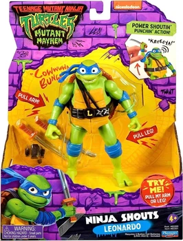 Игровая фигурка Черепашки Ниндзя Леонардо со звуком 14 см (83351)
