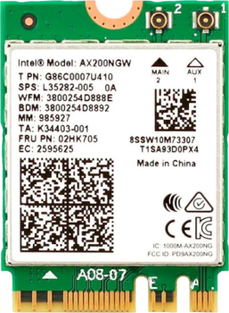 Karta sieciowa Intel Wi-Fi 6 AX200 M.2 2230 vPro (AX200.NGWG)