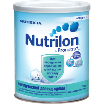 Детская смесь Nutrilon Преждевременный уход на дому 400 г (4056631000397)