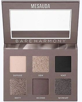 Палетка тіней для повік - Mesauda Milano Bare Harmony 2.0 Palette Deep Smoky 6g (1158139-194639)