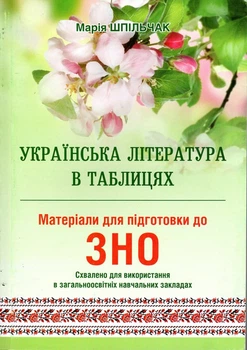 Украинская литература в таблицах. Материалы для подготовки к внешнему независимому оцениванию