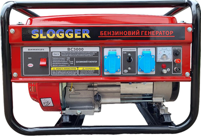 Генератор бензиновий SLOGGER BC3000 3 кВт 100% мідна обмотка AVR