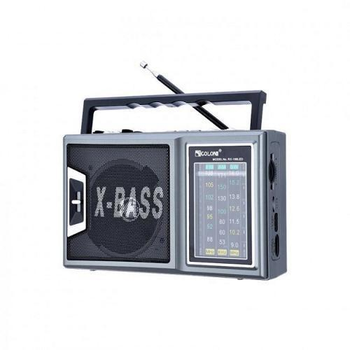 Радиоприёмник usb sd mp3 fm с фонариком Golon RX-166 серый
