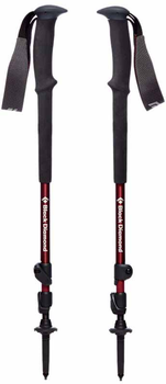 Kije trekkingowe Black Diamond Trail damskie czerwone 1 para 100-125 cm (1705816)