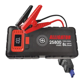 Пусковое устройство Jump Starter 1500A/2500A 25800mAh Alligator бустер для авто с функцией Power Bank JS848
