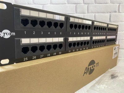 Патч-панель ATcom 19" 48хRJ-45 UTP 2U cat.5е 18678