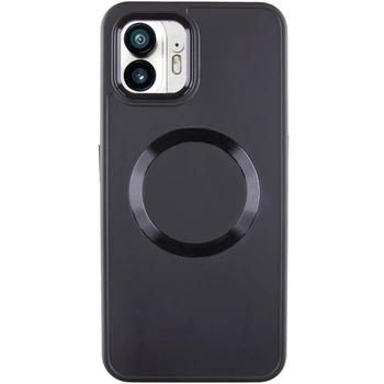 Чехол TPU Bonbon Metal Style с MagSafe для Nothing Phone 2 Черный / Black