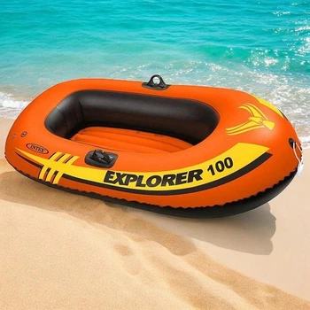 Надувная лодка EXPLORER 100 (Intex 58329) 147 х 84 см. 2-х камерная