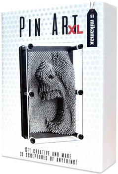 Пін-дошка Mikamax Pin Art XL Креативне срібло (8719481354923)