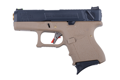 Пістолет WE Glock 26C Force GBB tan (Страйкбол 6мм)