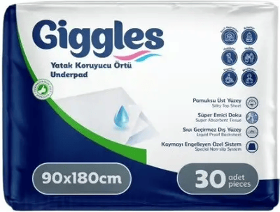 Пелюшки поглинаючі Giggles 90х180 см 30 шт