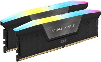 Pamięć RAM Corsair DDR5-6600 32768MB PC5-52800 (Kit of 2x16384) Vengeance RGB Black (CMH32GX5M2B6600C38)