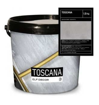 Штукатурка декоративная известковая ELF DECOR TOSCANA WHITE 5 кг