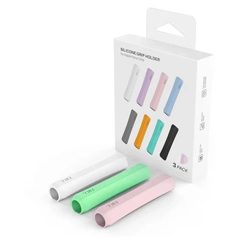 Чохол TPU Goojodoq capture для стілуса Apple Pencil 3 2 1 Gen 3шт White/Pink/Green