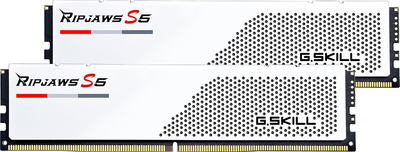 Pamięć RAM G.Skill DDR5-6000 32768MB PC5-48000 (Kit of 2x16384) Ripjaws S5 White (F5-6000J3238F16GX2-RS5W)