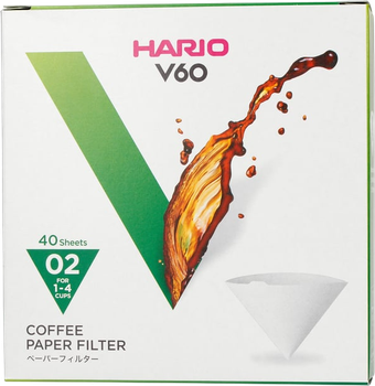 Паперові фільтри Hario V60 2 40 шт (4977642723221)