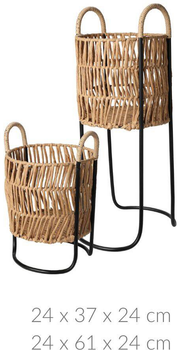 Kwietniki stojące Home & Styling Collection na dwie doniczki 24 cm (8720573469869)