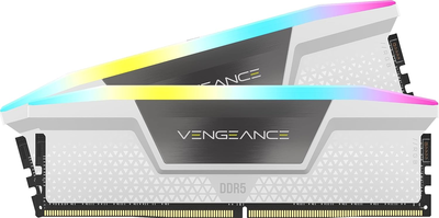 Pamięć RAM Corsair DDR5-6000 65536MB PC5-48000 (Kit of 2x32768) Vengeance RGB White (CMH64GX5M2B6000C30W)