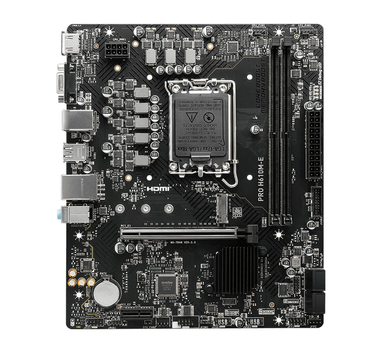 MSI Материнcька плата PRO H610M-E s1700 H610 2xDDR5 M.2 HDMI DSub mATX