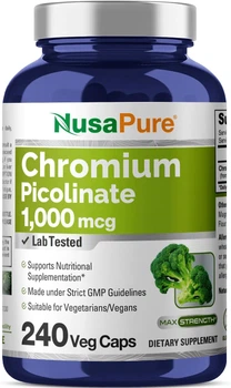 Пиколинат хрома премиум-класса NusaPure Chromium Picolinate 240 капсул